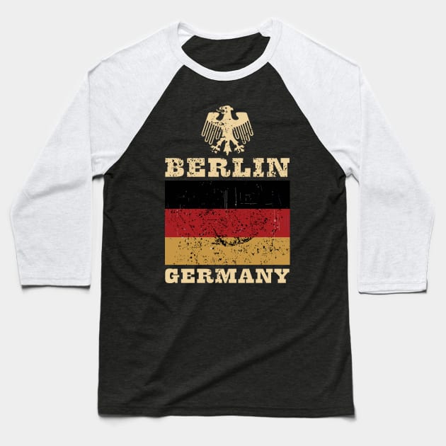 Flag of Germany Baseball T-Shirt by KewaleeTee